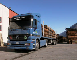 Transporting of Bordiga timber
